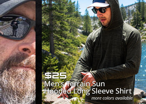 MENS TERRAIN SUN HOODED LONG SLEEVE SHIRT
