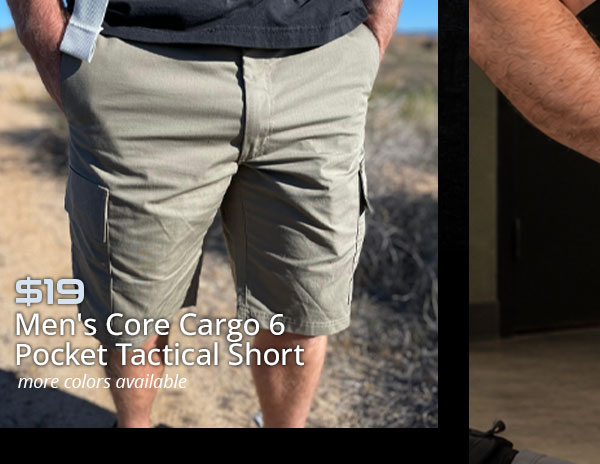 MENS CORE CARGO 6 POCKET TACTICAL SHORT