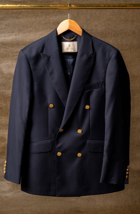 Men's Double Breasted Merino Blazer