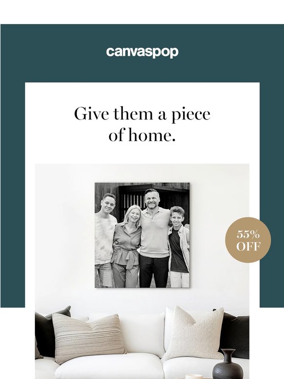 Don't miss the moment with 55% off