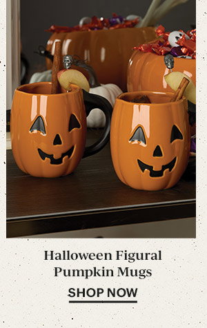 Halloween Figural Pumpkin Mugs  SHOP NOW