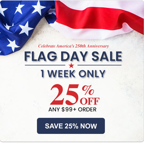 FLAG DAY SALE - 25% OFF