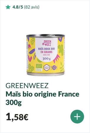 Maïs bio origine France 300g