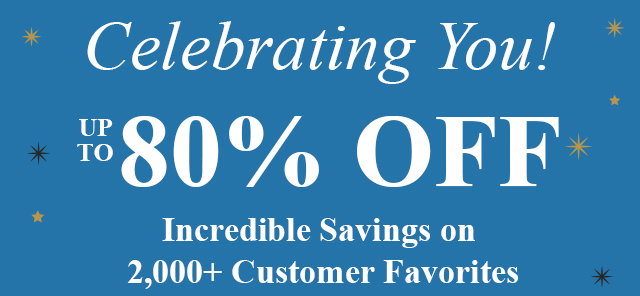 Celebrating You! | UP TO 80% OFF