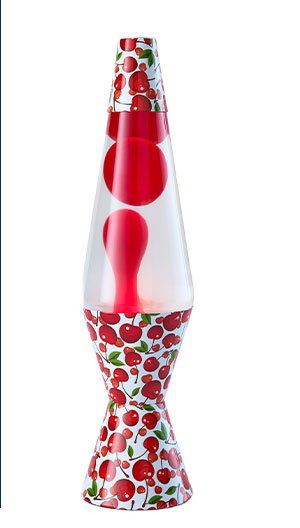 14.5 Inch Cherry Print Lava Lamp