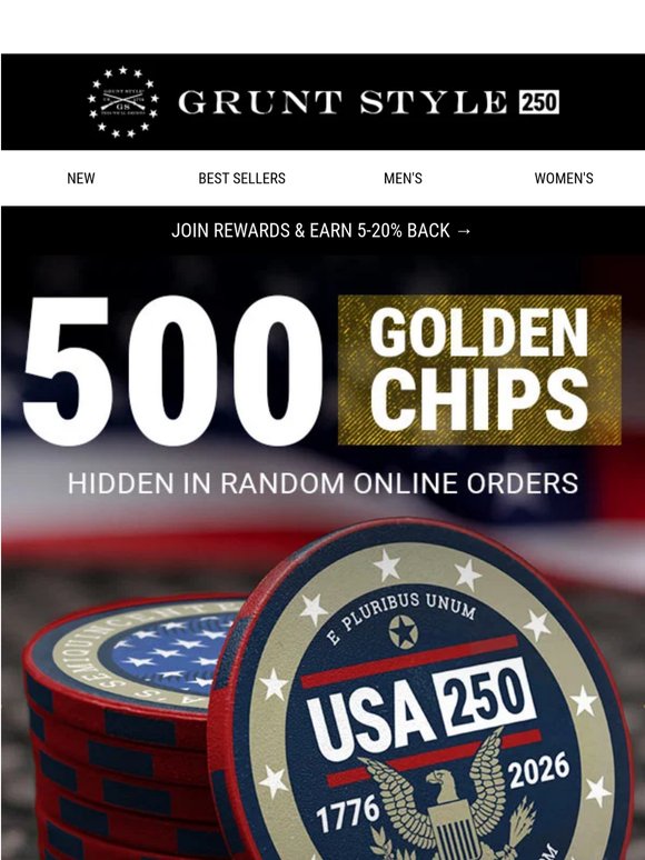 Introducing The Golden Poker Chip 🇺🇸