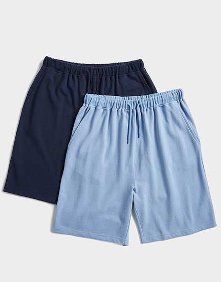 Mens 2 Pack Pull On Pique Short