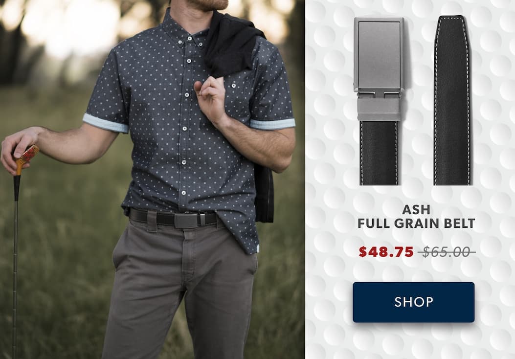 Shop Ash Full Grain Belt