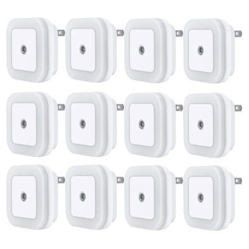 12-Pack LED Plug-in Night Light