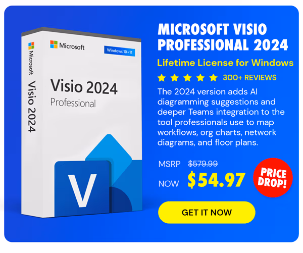 Microsoft Visio Professional 2024: Lifetime License for Windows