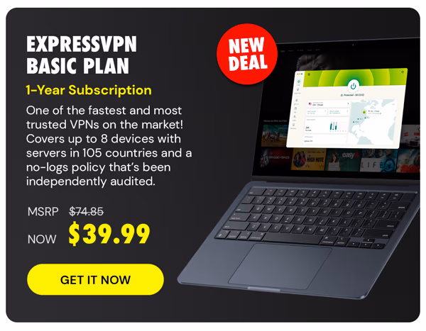 ExpressVPN Basic Plan: 1-Year Subscription