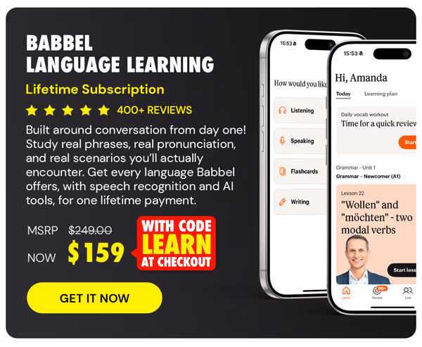 Babbel Language Learning: Lifetime Subscription (All Languages)