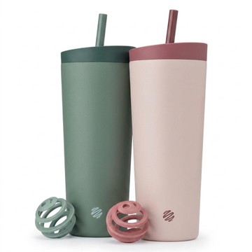 BlenderBottle 24oz Stainless Steel Strada Straw Tumblers