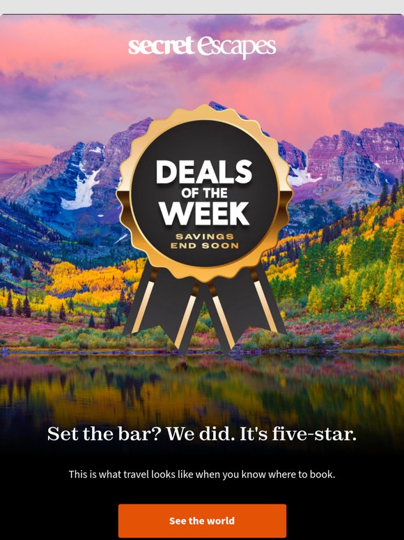 50% off hotels. Yes, half.