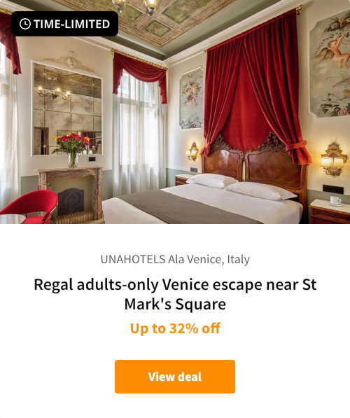 Regal adults-only Venice escape near St Mark's Square