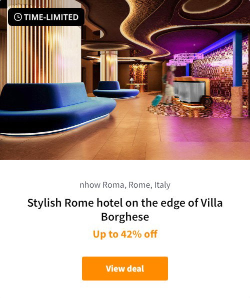 Stylish Rome hotel on the edge of Villa Borghese