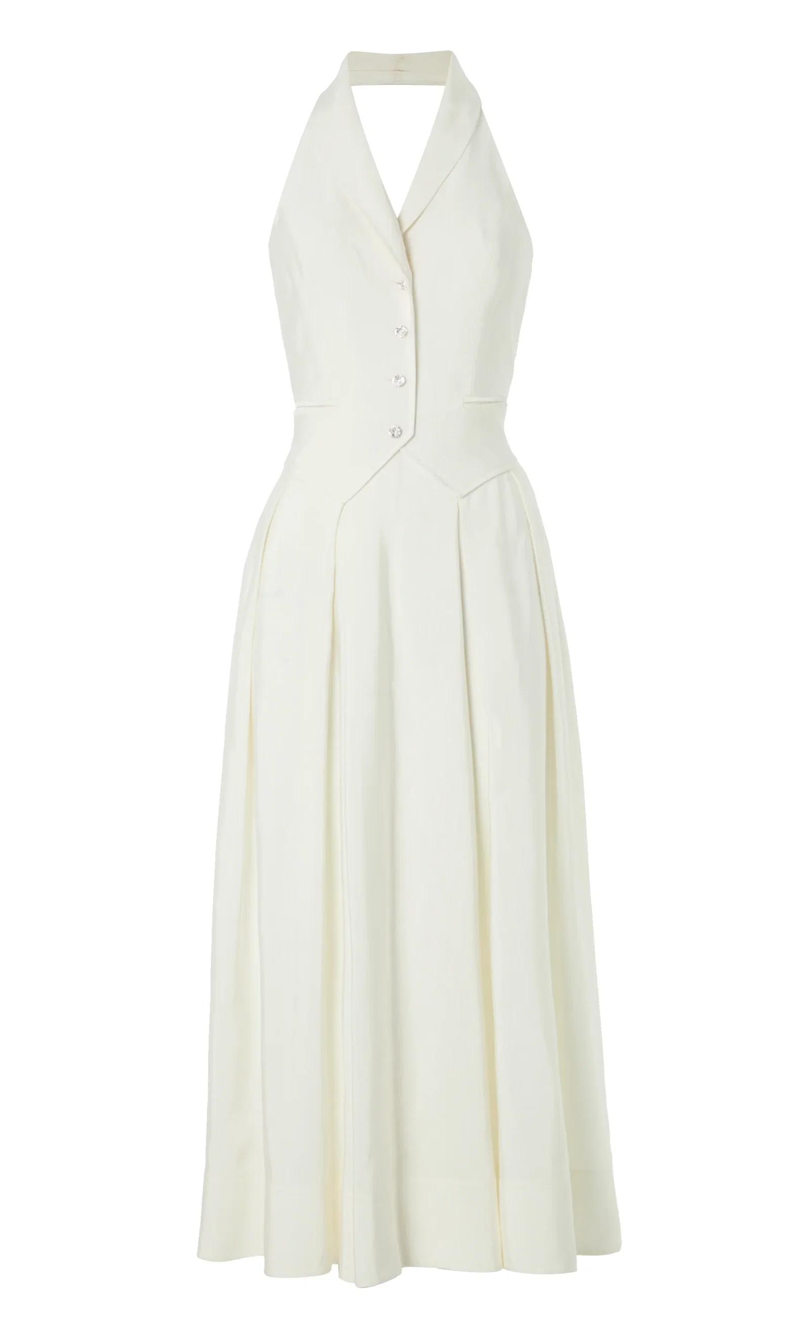 Image of Elodie Halter Dress - Ivory