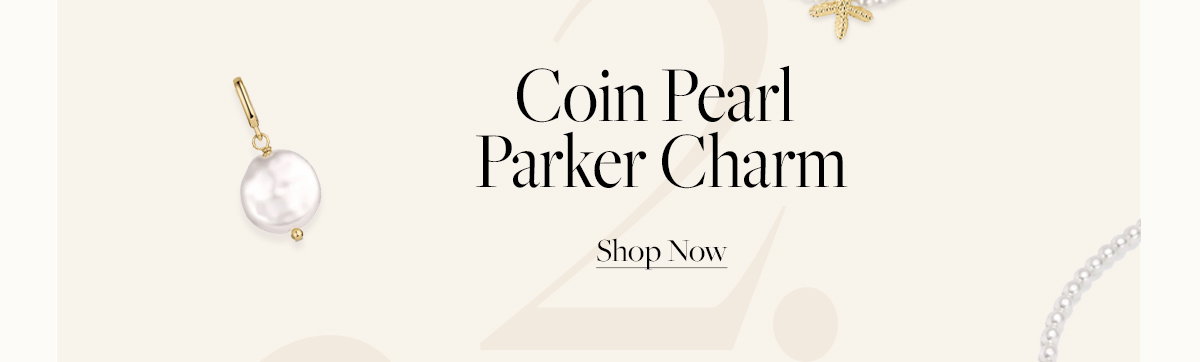 Coin Pearl Parker Charm