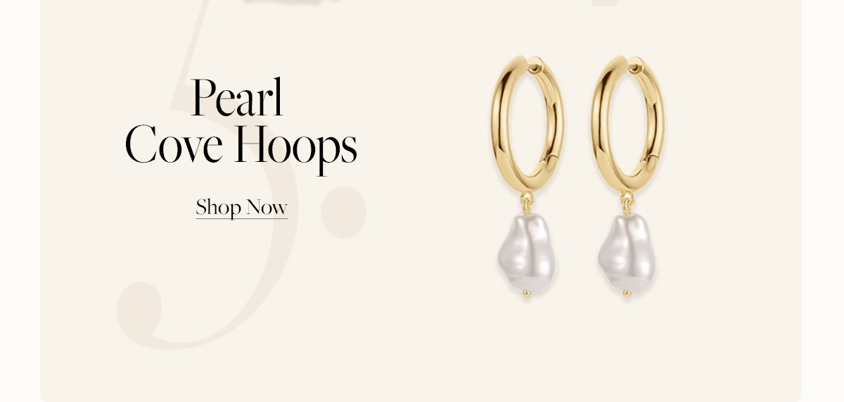 Cove Pearl Hoops
