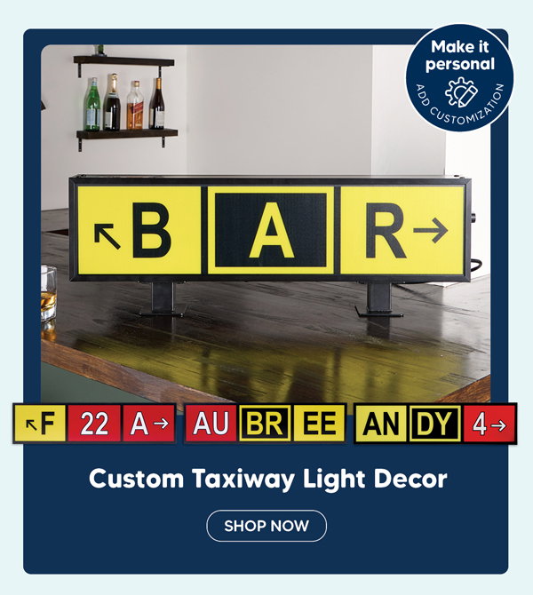 Custom Taxiway Light Decor