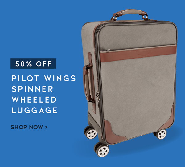Pilot Wings Spinner Wheeled Luggage Bag