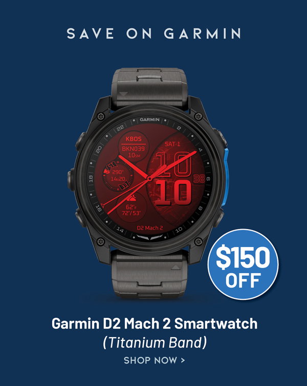 Garmin D2 Mach 2 – 51 mm Titanium Band Smartwatch