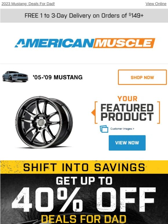 2023 Mustang: Dad's Day Deals - Unwrap the Savings!