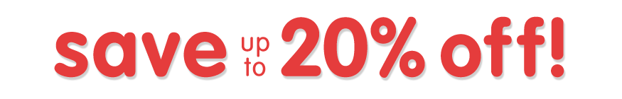 Save up to 20% Off!