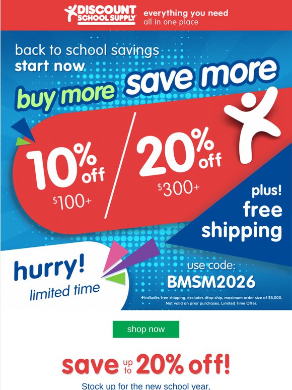 Our buy more, save more event is here!