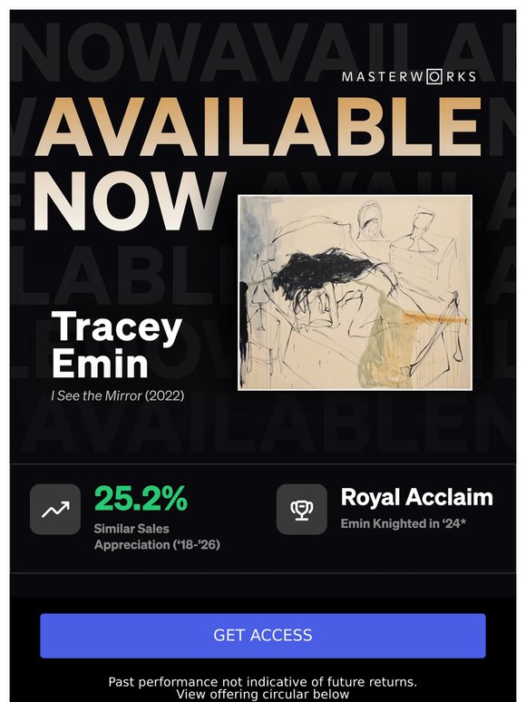 Available Now: Tracey Emin