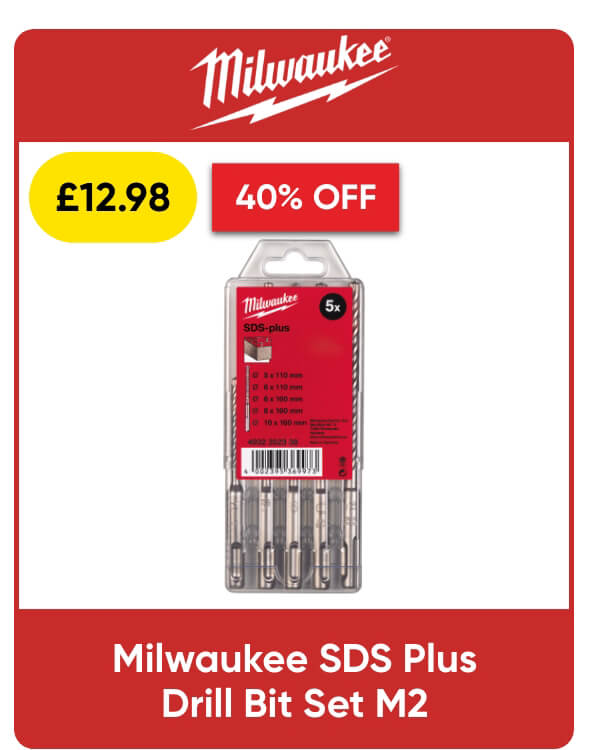 Milwaukee SDS Plus Drill Bit Set M2