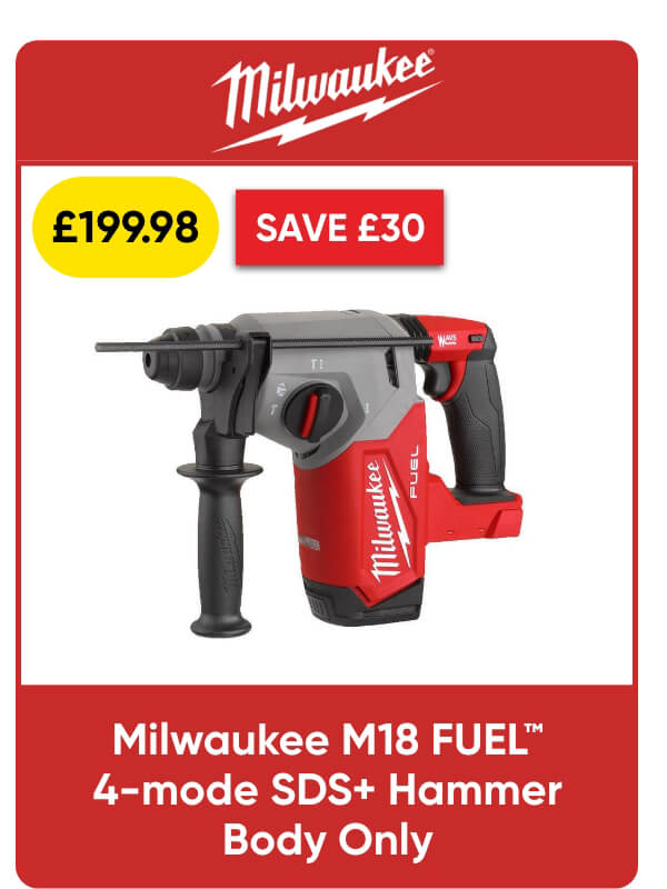 Milwaukee M18FH-0 FUEL™ 4-mode SDS+ Hammer Body Only