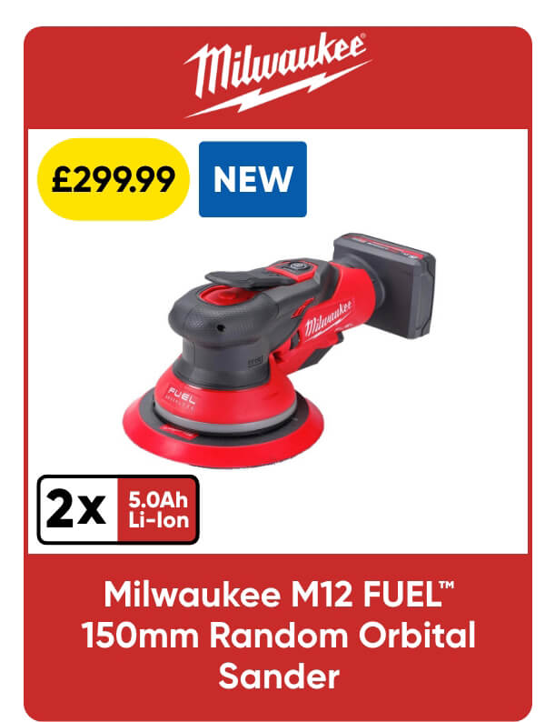 Milwaukee M12 FROS5-502X FUEL™ 150mm Random Orbital Sander 2 x 5.0Ah