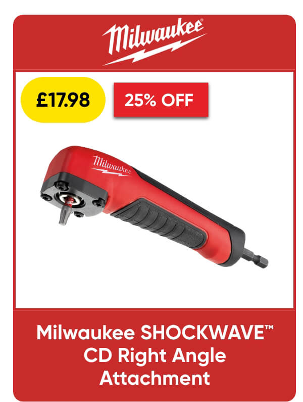 Milwaukee SHOCKWAVE™ CD Right Angle Attachment
