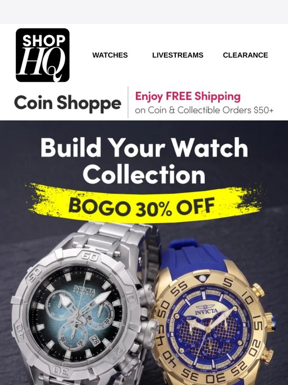 It's Time to Upgrade – BOGO 30% Off All Watches!