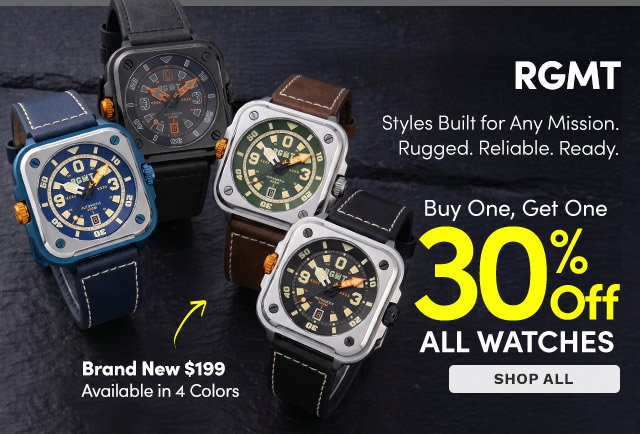 RG-8066 RGMT | BOGO 30% Off All Watches
