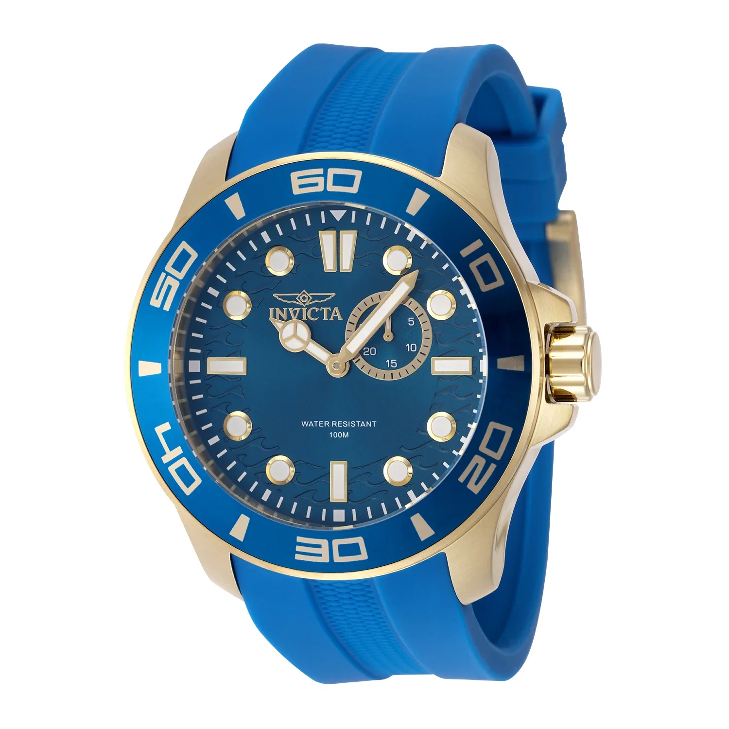 Image of Invicta Men's 50mm Pro Diver Quartz Blue Label Silicone Strap Watch