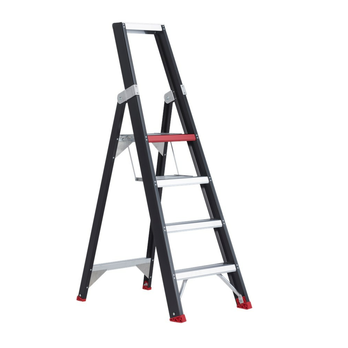 Altrex Taurus TGB 4 Trap - Enkel - Aluminium met coating - 4 treden - max. werkhoogte 2,95m