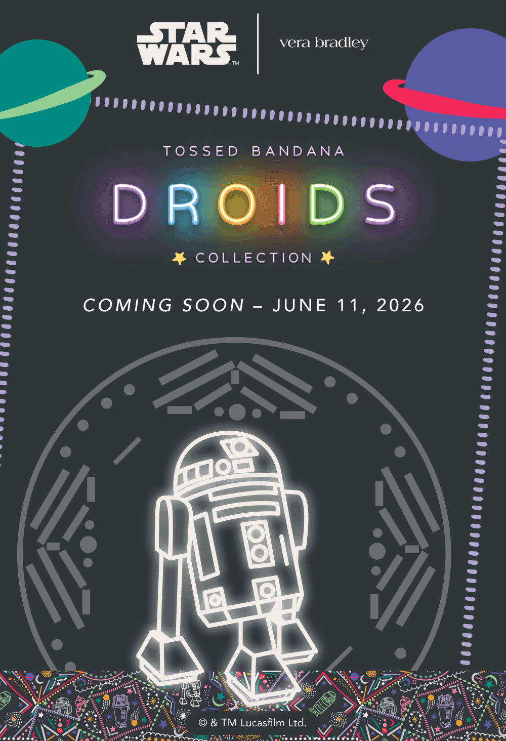 Tossed Bandana Droids Collection Coming Soon - June 11, 2026