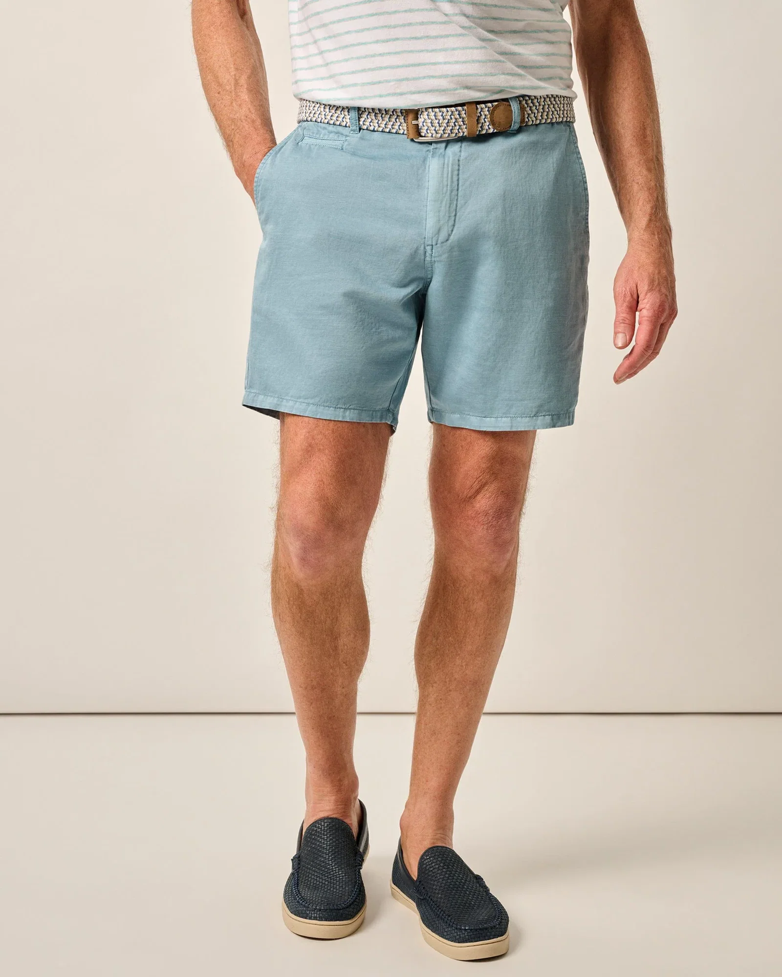 Image of Melrose Cotton Linen Shorts