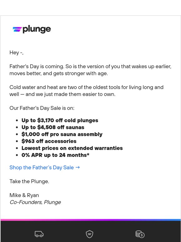 Cold + Heat Make Dad Stronger