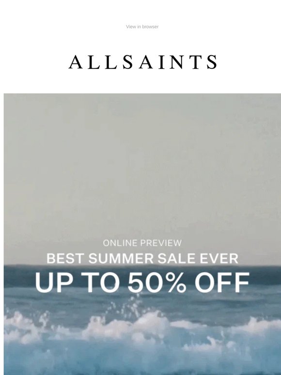 Sale Online Preview: Up To 50% Off