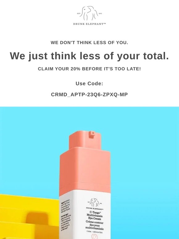 Your 20% off is about to expire