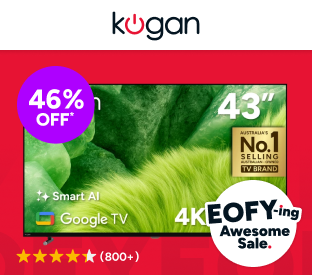 Kogan 43inch QLED 4K 144Hz Smart AI Google TV Product Image