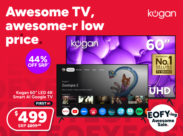 Kogan 60" LED 4K Smart AI Google TV