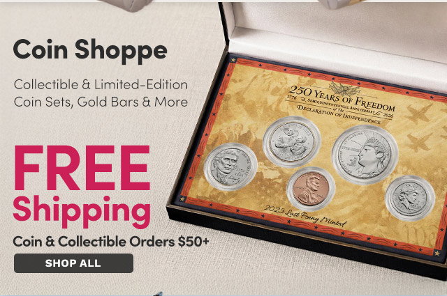 Coin Shoppe | FREE Shipping on Coin & Collectible Orders $50+