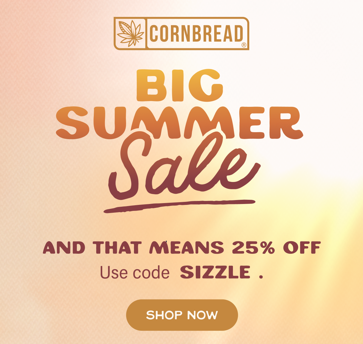 Big Summer Sale: 25% off sitewide