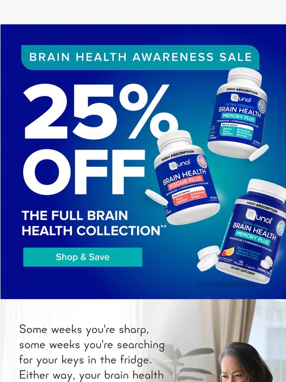 25% OFF Brain Health Starts Now ⚡