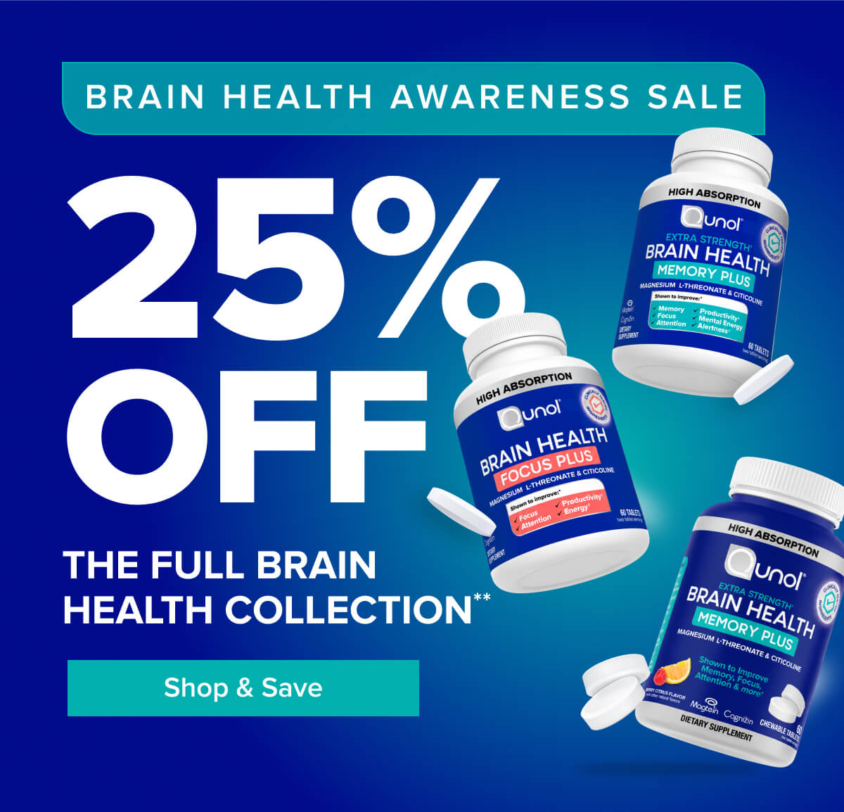25% OFF the Full Brain Health Collection**