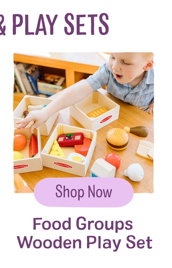 Food Groups Wooden Play Set 
